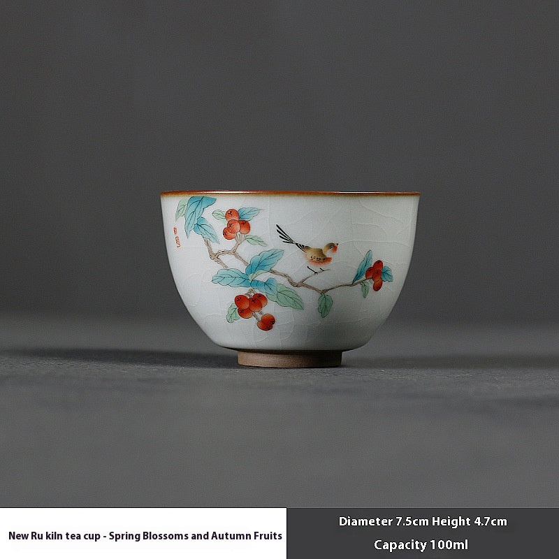 Ceramic Tea Cup Set - Multiple Colors & Designs for Gongfu Tea