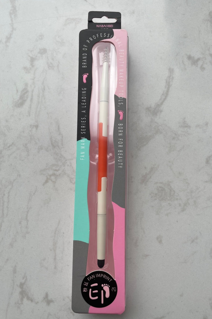 Double-Ended Eyelash Spoolie and Eyebrow Smudging Brush