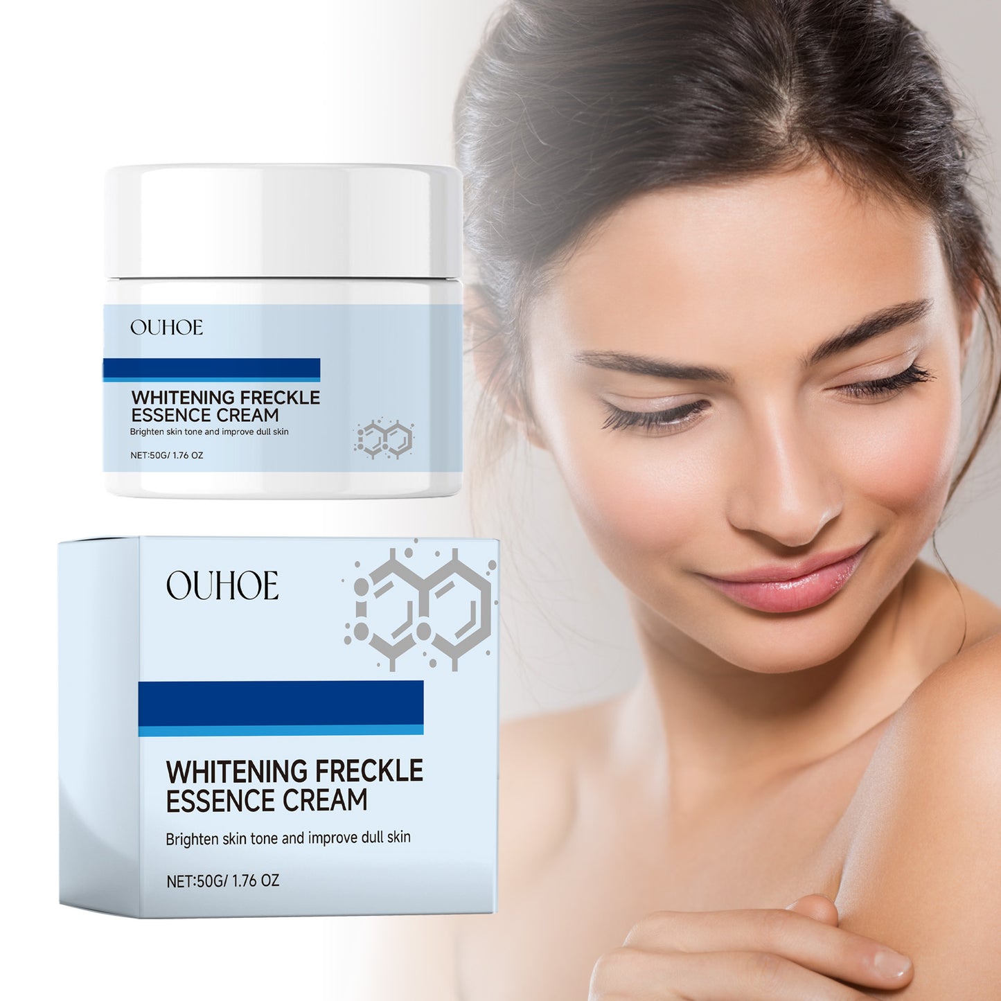 Brightening Facial Cream with Niacinamide & Hyaluronic Acid - Multiple Sizes