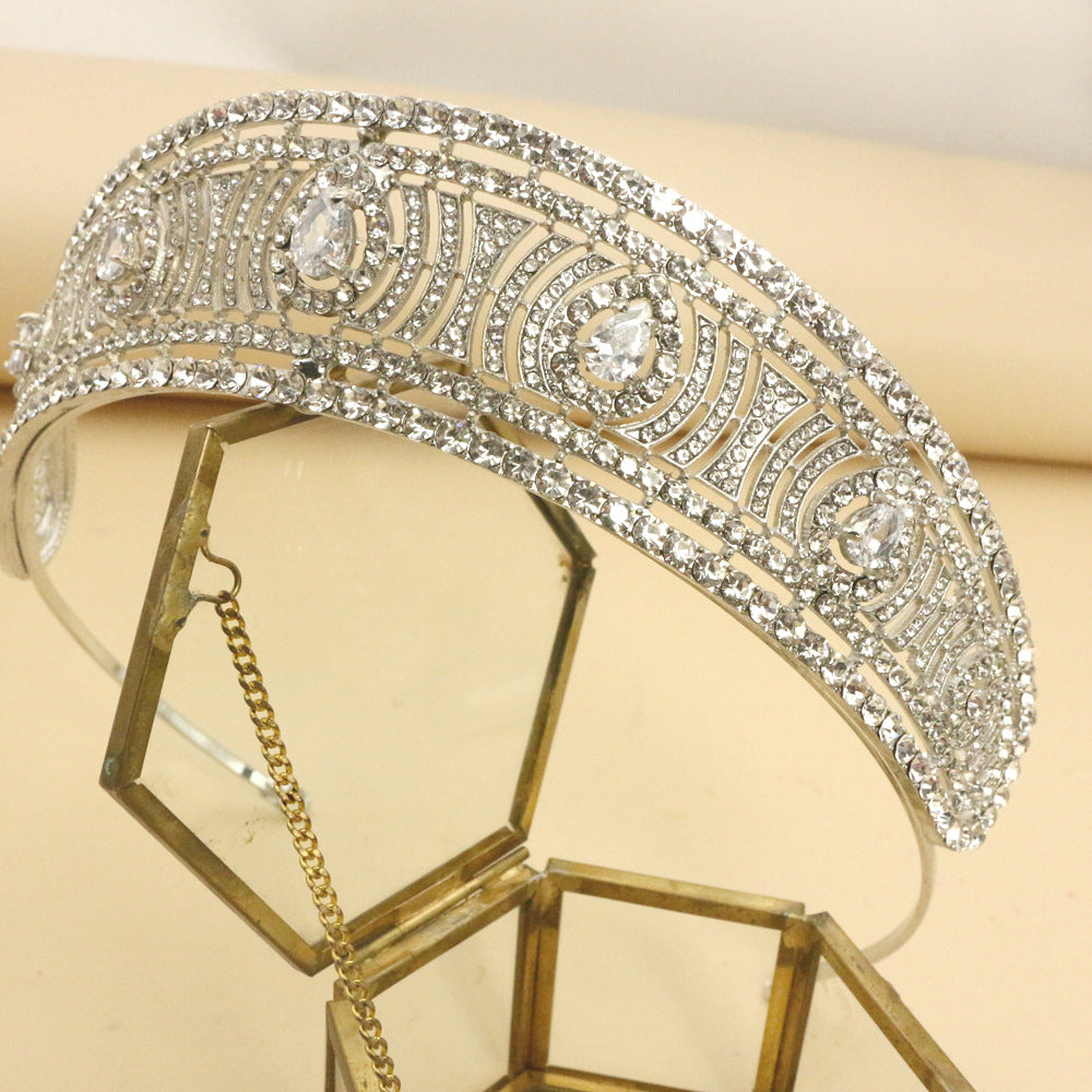 Silver Wedding Crown Headdress