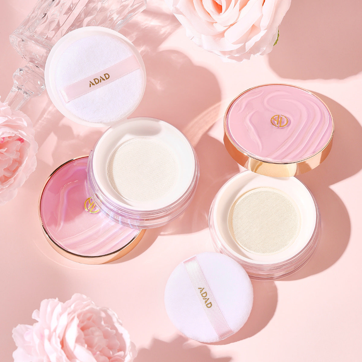 Light Feather Soft Face Powder Concealer - Natural & Ivory White, 10g