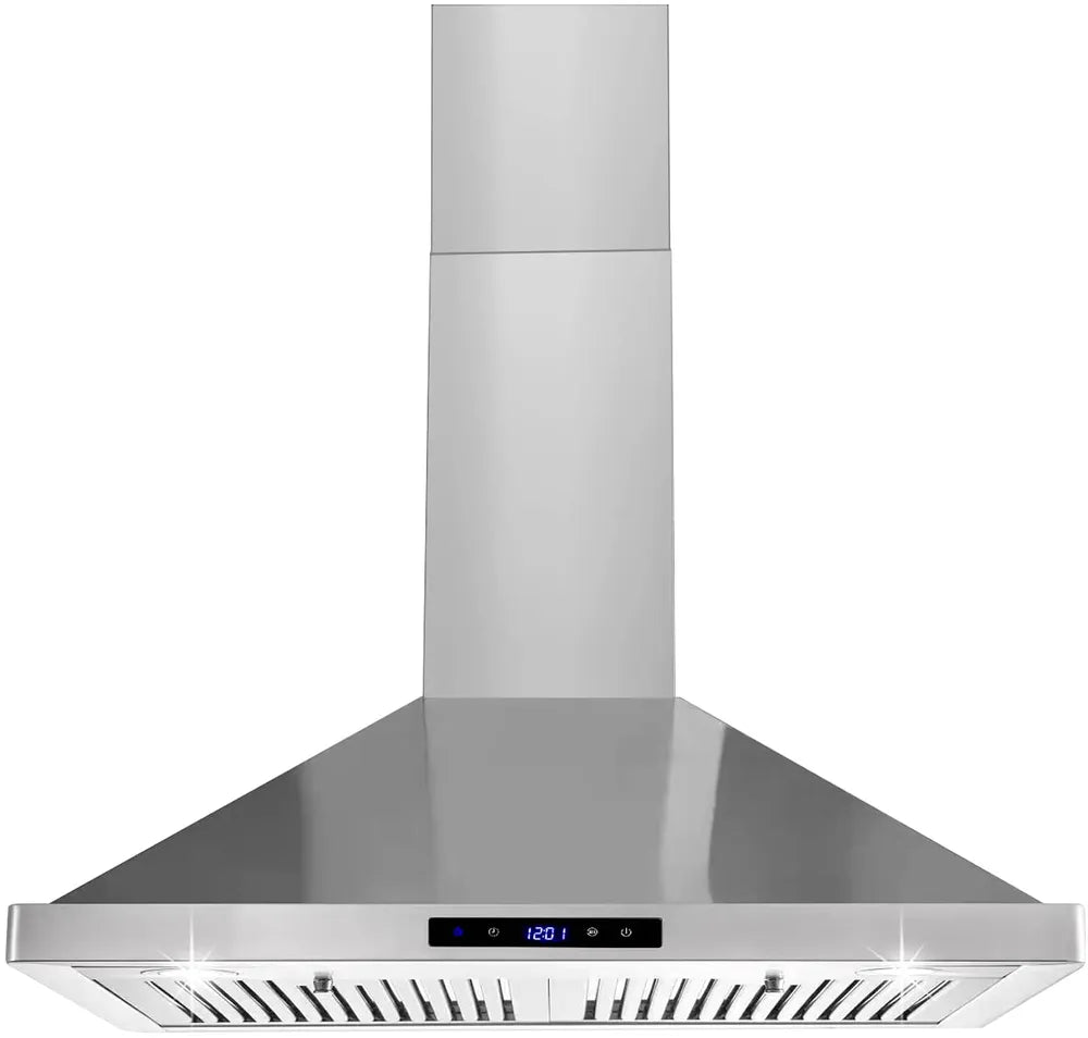 30/36 Inch Stainless Steel Wall Mount Range Hood 700CFM Touch Control Stove Vent