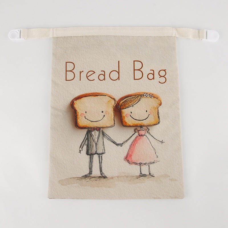 Reusable Beeswax Bread Bag Double Layer Eco-Friendly Storage Bag