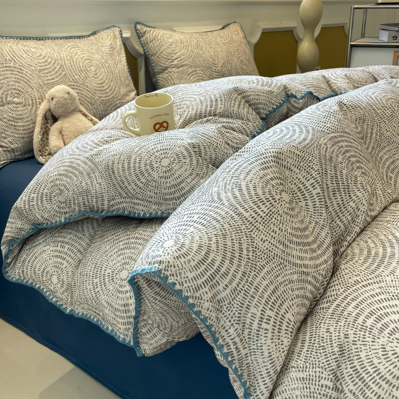 Thickened Cotton Duvet Cover Set for Fall and Winter - Modern & Minimalist