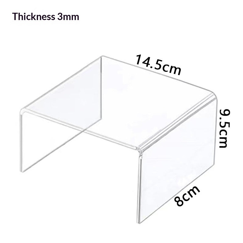 Acrylic Shoe and Bag Display Rack Trapezoid-Shaped Jewelry Organizer