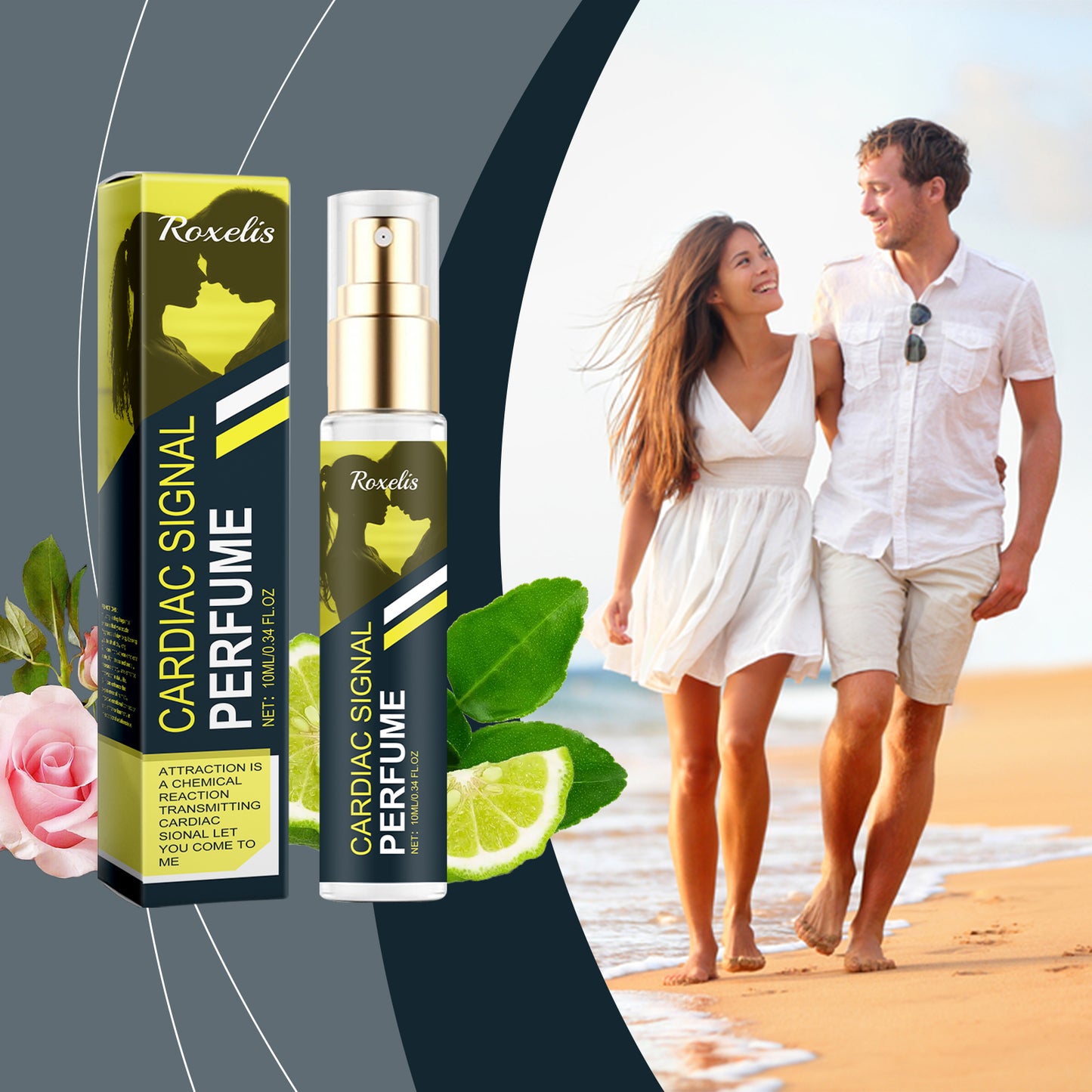 Floral Amber Perfume Spray - Long Lasting Portable Fragrance 10ml