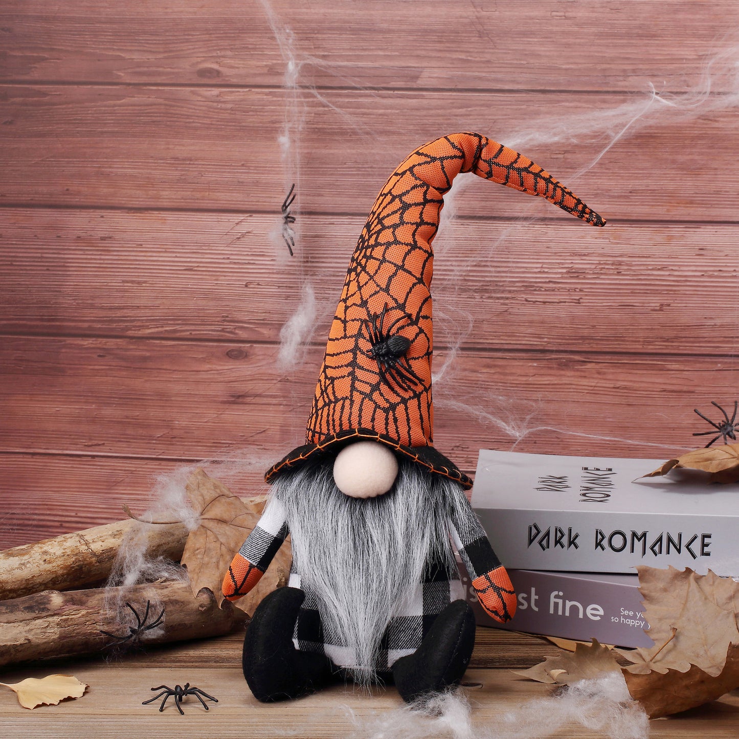 Halloween Faceless Doll Ornament - Embroidered & Spider Style Decorations