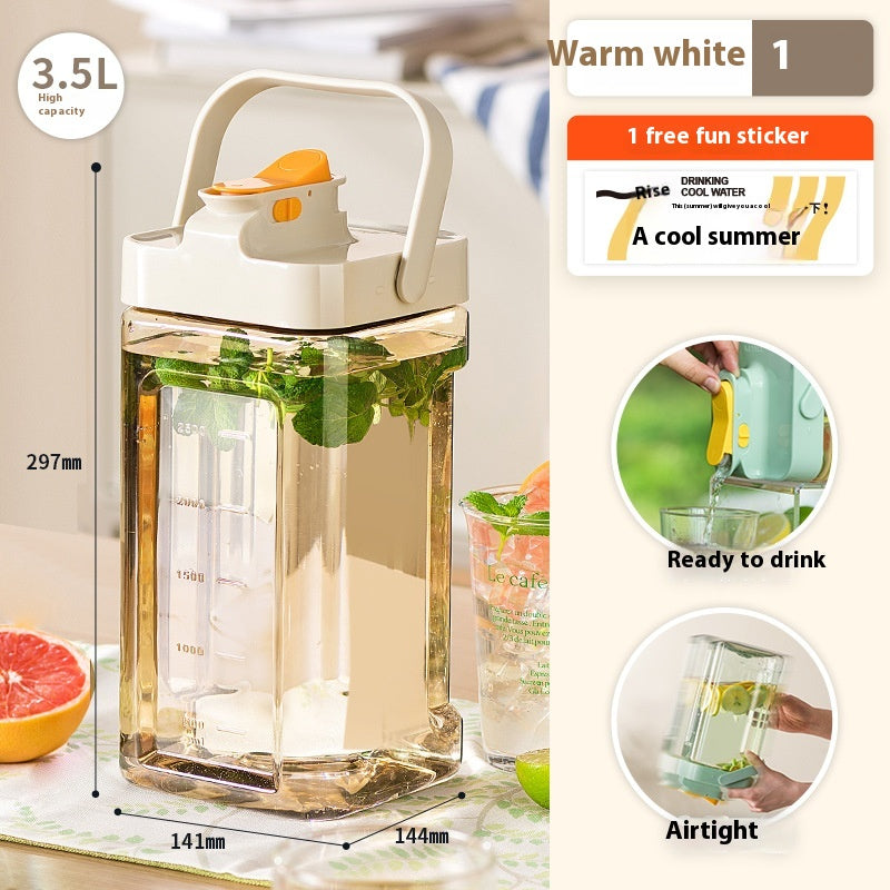 Large Capacity Refrigerator Water Bottle with Faucet - Cool Water Dispenser