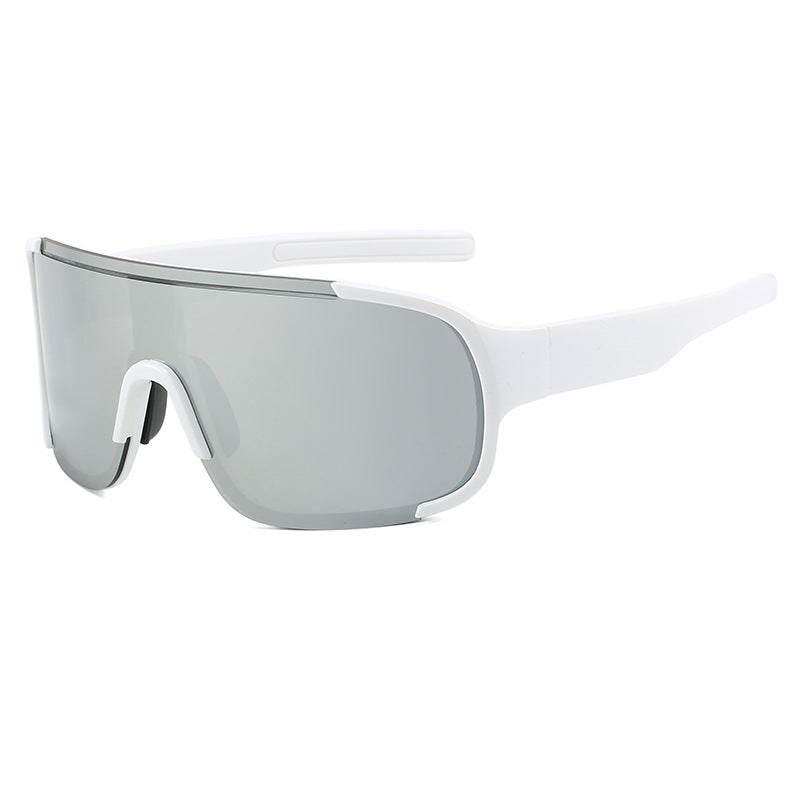 White Frame Swim Goggles - Mercury Style Swimming Eyewear - 1 Piece