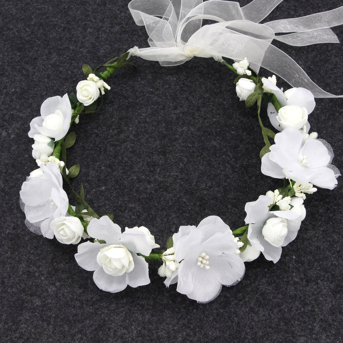 Handmade Flower Garland Headdress Hair Wreath
