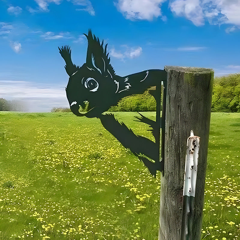 Peeping Animal Garden Ornaments Outdoor Lawn Decor Animal Sculptures
