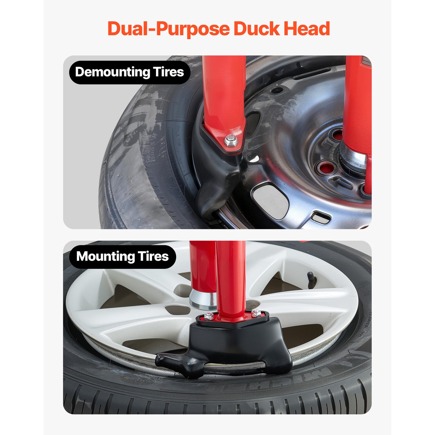 Heavy Duty Tire Changer Duck Head Kit for Cars, SUVs, Trucks, ATV - Mounting & Demounting Tool