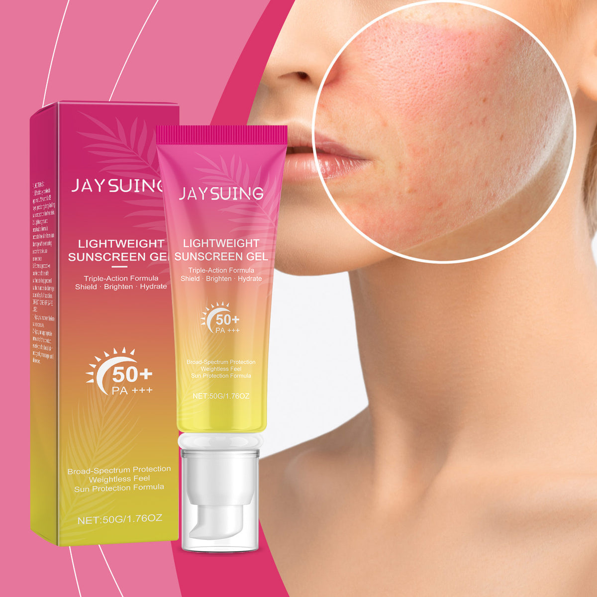 Breathable Outdoor Sunscreen Cream 50g - Lightweight Skin Protection