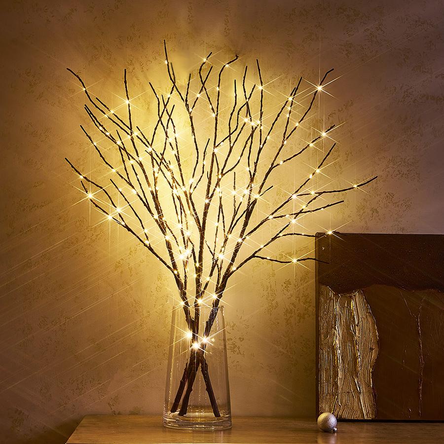 Willow Branch Lights with 100 LED Beads - Decorative Ambient Lighting