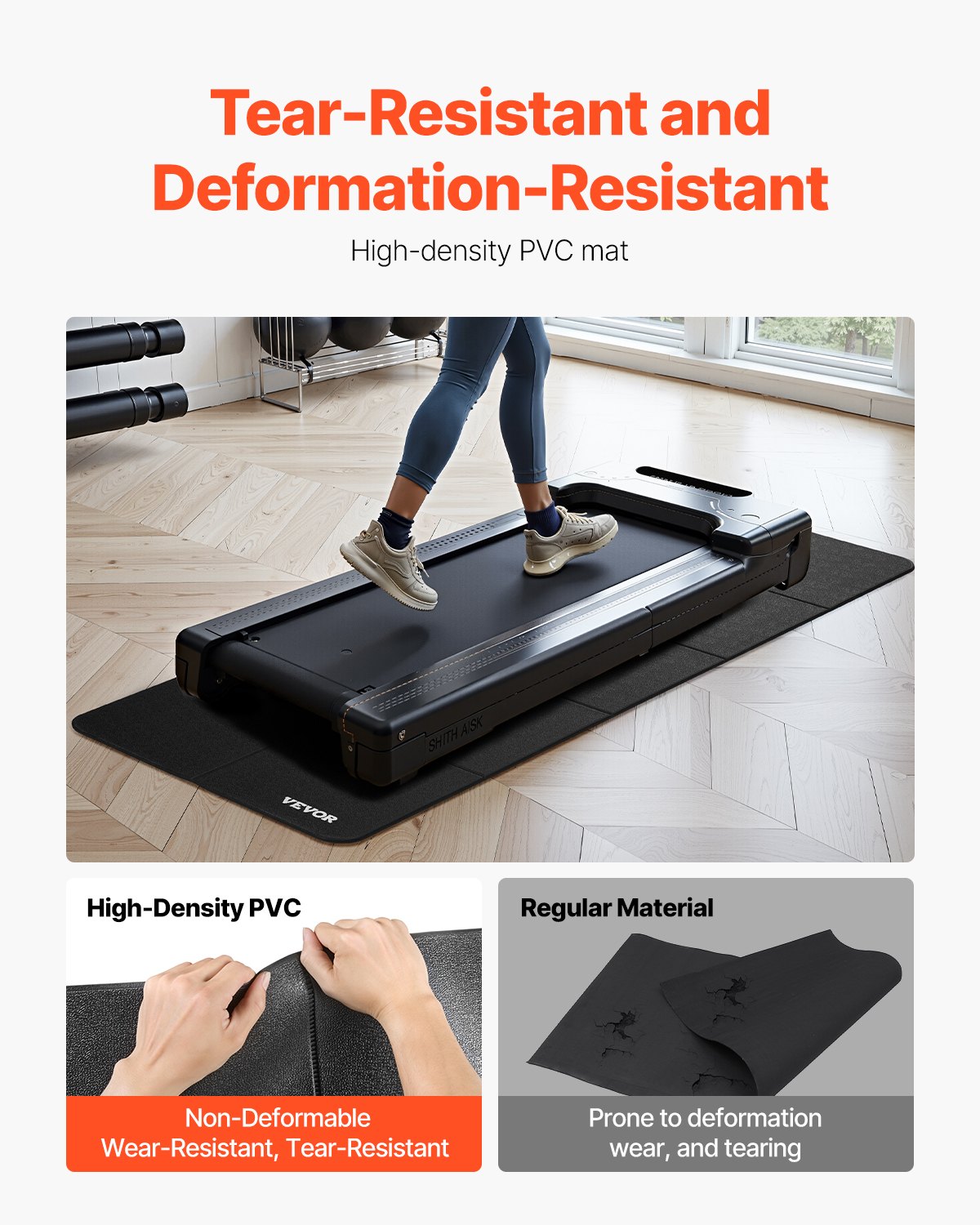 Foldable Treadmill Mat for Carpet - Exercise Equipment