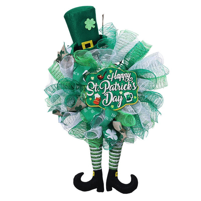 Faceless Doll Garland Decorations for Festive Holiday Scene