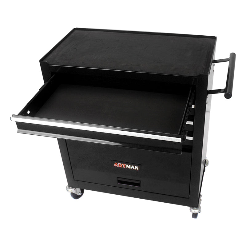 Multifunctional Tool Cart with 4 Drawers and Wheels - Steel Garage Storage