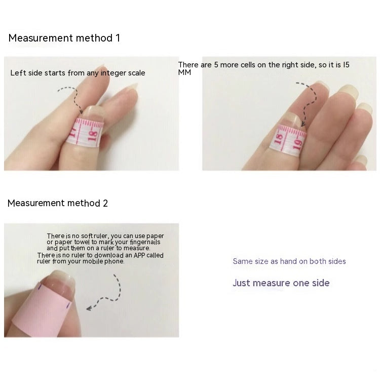 European & American Style Trapezoid Nail Art Wear Armor Kit - Multiple Sizes