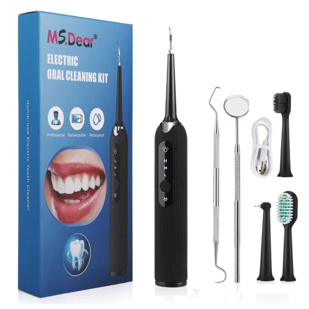 Portable Electric Dental Scaler for Oral Care - USB Rechargeable, Waterproof, LCD Display