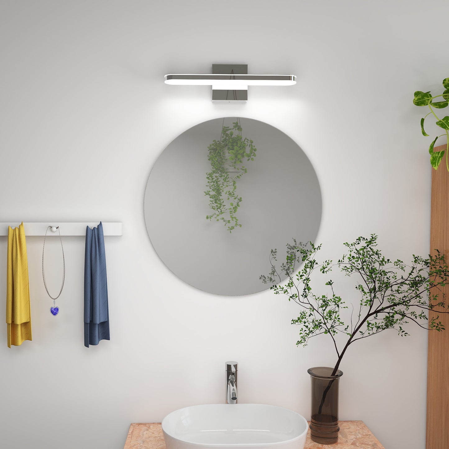 16-Inch Dimmable LED Bathroom Vanity Light Bar Modern Over Mirror Fixture 6000K