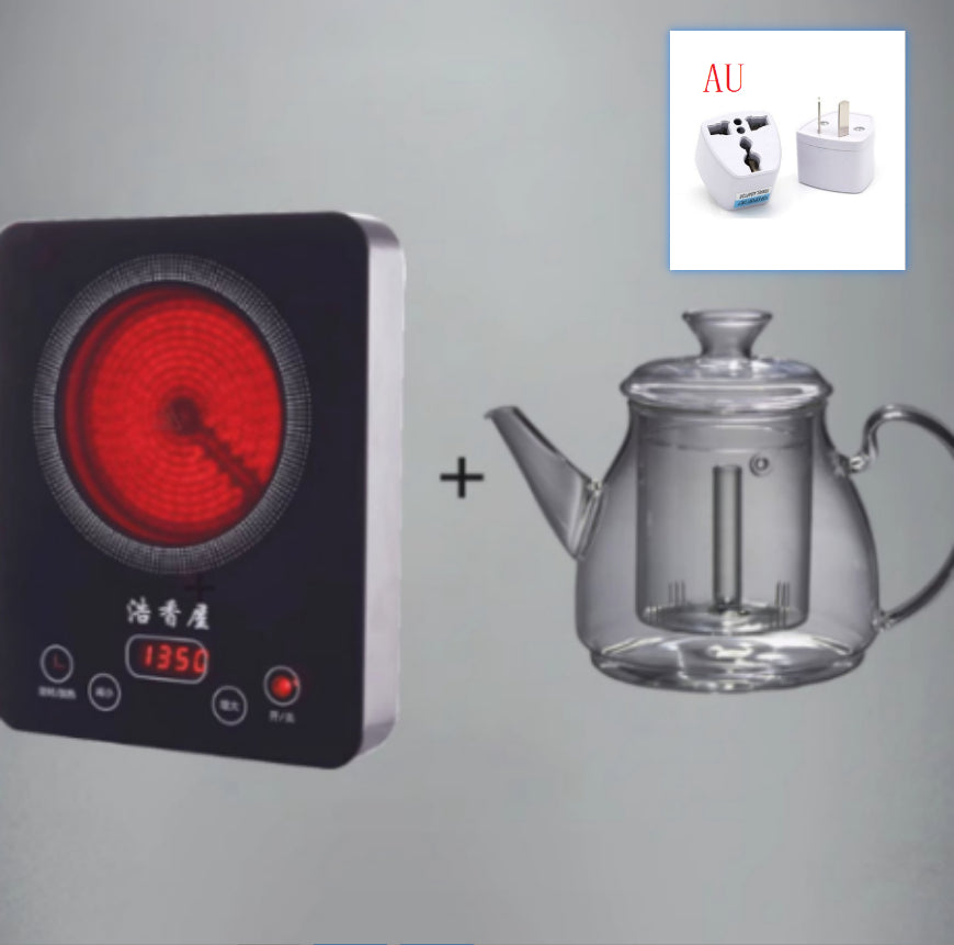 Large Capacity Glass Steam Teapot for Home Brewing - 1.5L