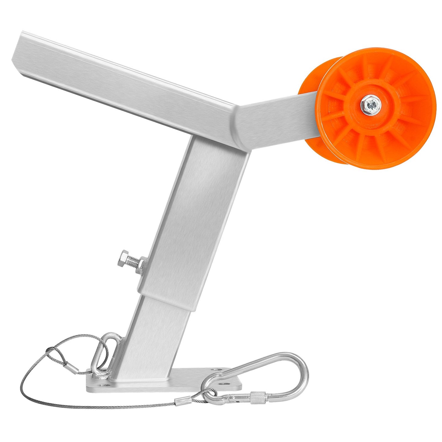 Boat Trailer Winch Stand with Adjustable Height Roller Mount - Galvanized Steel