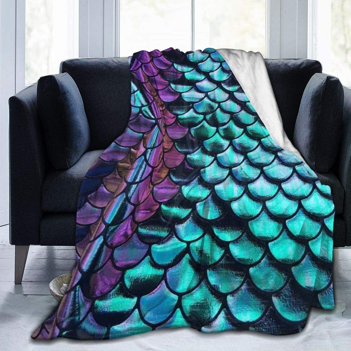 Double-Sided Flannel Sofa Blanket - Warm Modern Home Textiles
