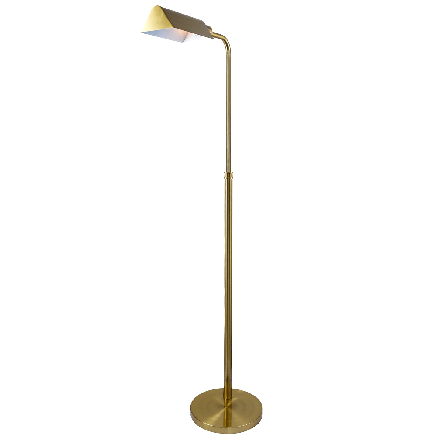 Minimalist Floor Lamp, Slim Standing Light With Neutral Shade For