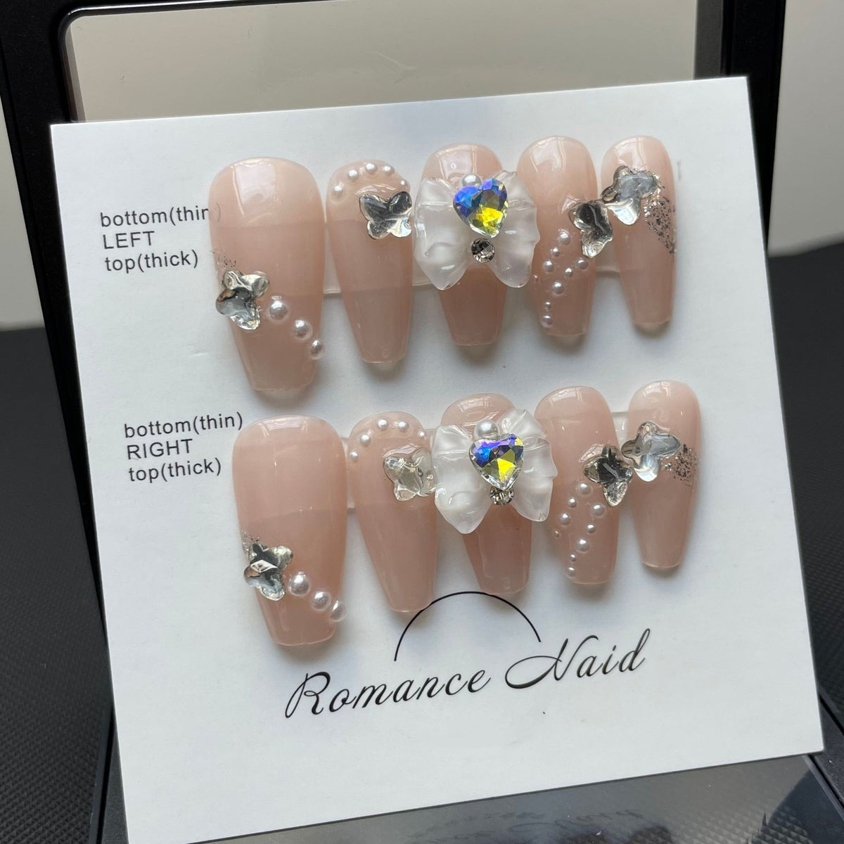 Light Therapy Nail Art Stickers Set for Manicure & Pedicure - Handmade Design