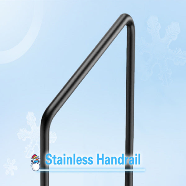 Heavy-Duty Pool Ladder with Handrail - 660Lb Capacity, Anti-Slip Steps, Above-Ground Pool Access