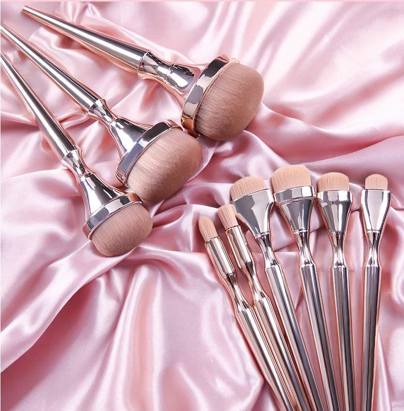 9-Piece Makeup Brush Set for Foundation Liquid Foundation Portable Handle