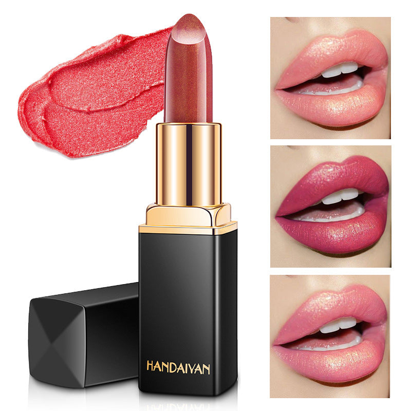 Mermaid Metallic Lipstick - Color Changing Pearlescent Lip Color with Temperature Effect