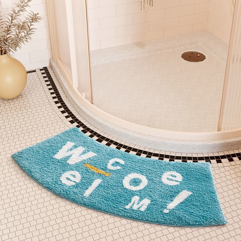 Non-slip Floor Mat Fan-Shaped Bathroom Door Mat Home Decor
