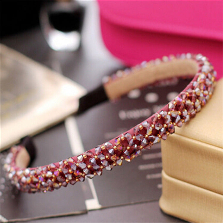 Women's Crystal Beaded Hair Hoop Headwear | Fashion Hair Accessory