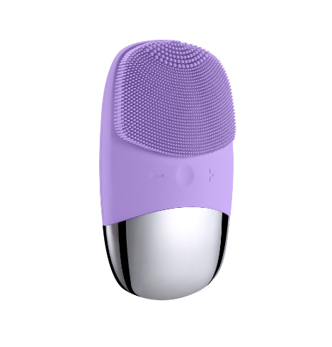 Mini Sonic Silicone Electric Facial Cleansing Brush - Waterproof Skin Massager