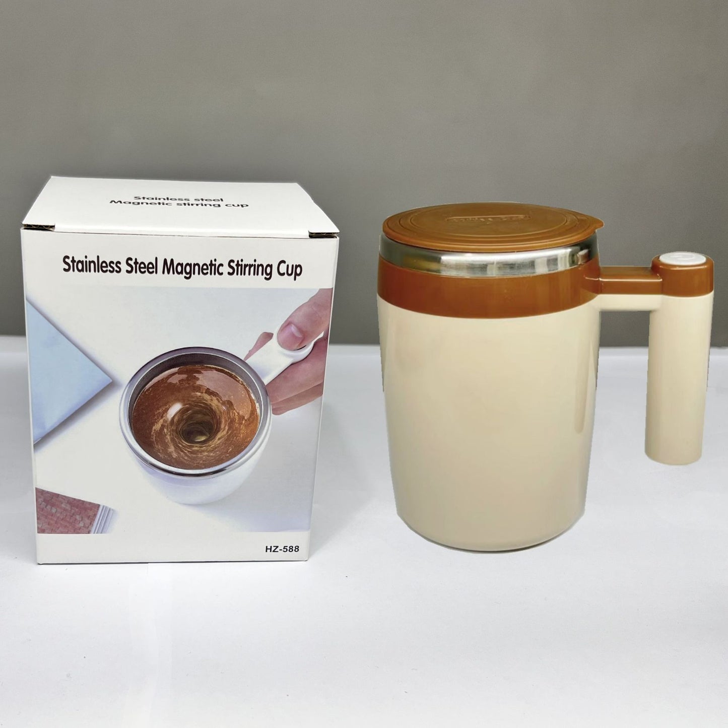 Rechargeable Magnetic Mixing Coffee Cup - 400ml Nordic Style Portable Blender