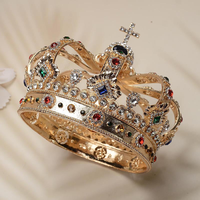 Retro Alloy Crown Hair Clip - Gold