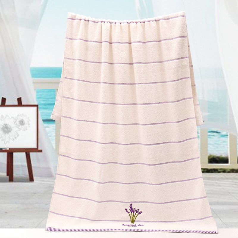 Lavender Scented Cotton Towel Set - 34x74cm Home Bathroom Decor