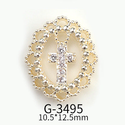 Diamond-Studded Nail Art Accessories with Zircon - Multiple Styles