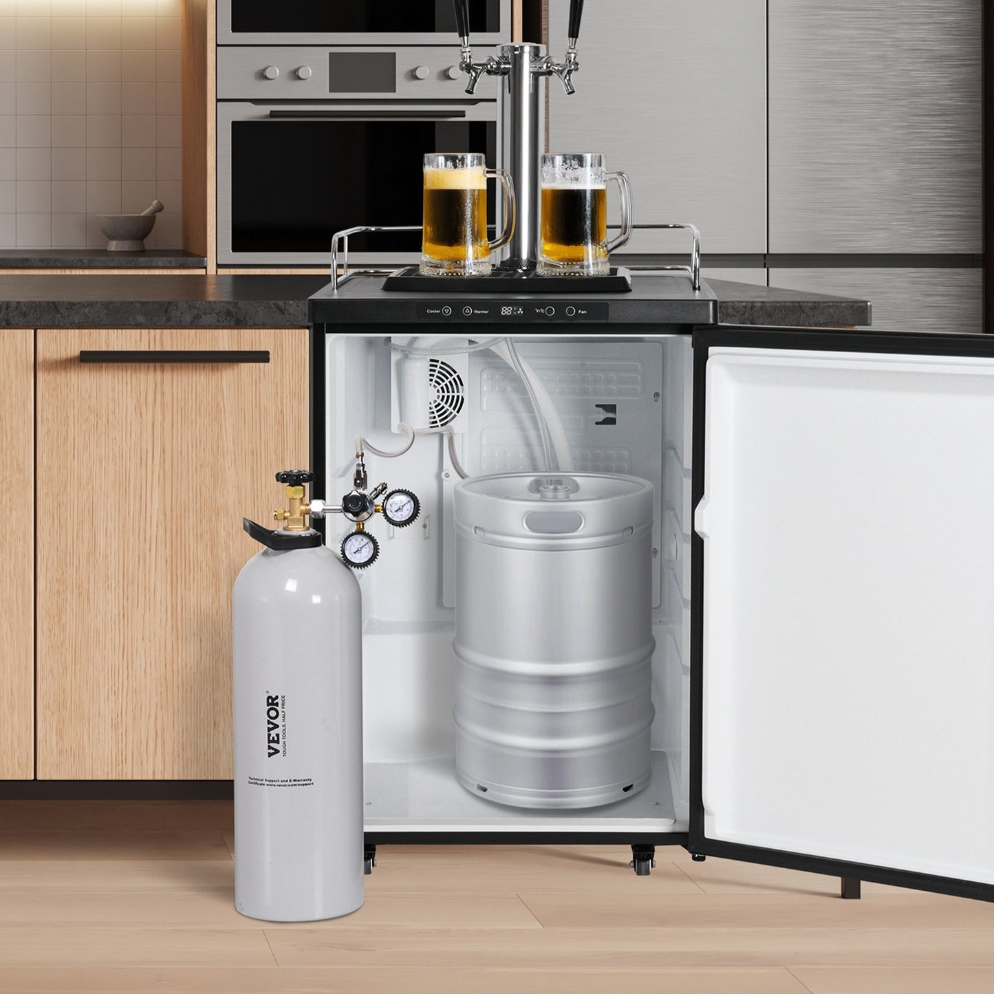 20 lbs CO2 Tank - Durable Aluminum Cylinder with CGA320 Valve