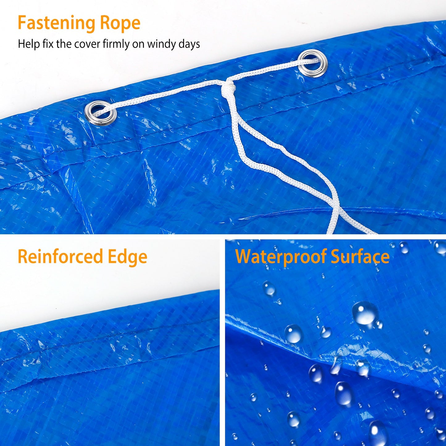 Waterproof Pool Cover for Inground & Above Ground Pools - Dustproof & Heat Retaining