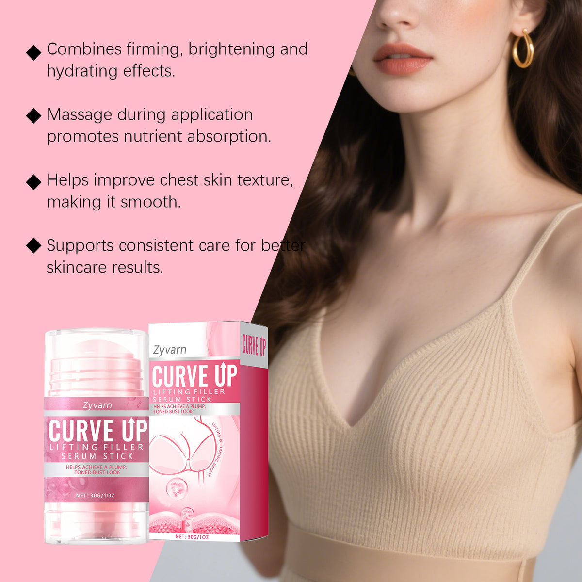 Lifting Filler Serum Stick - 30g Hydrating Face Skincare Tool