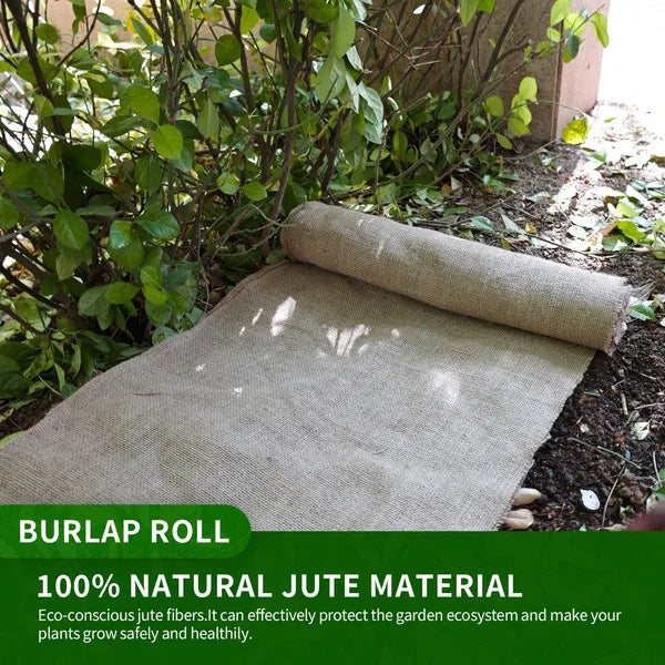 33ft Jute Cloth Roll - Eco-Friendly Garden Mulch Cover