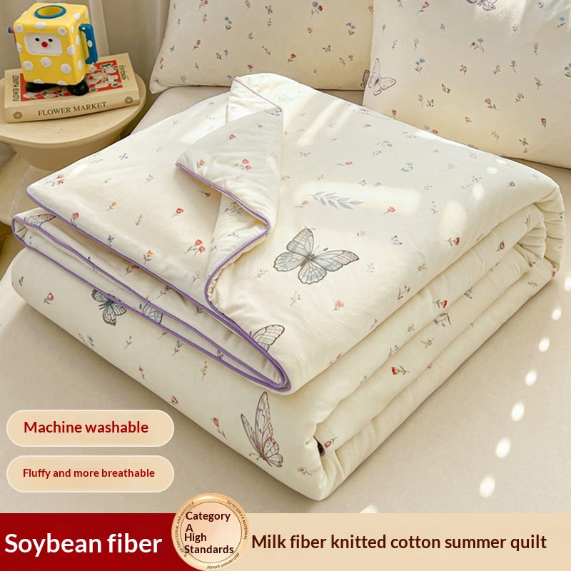 Children's Cartoon-Printed Summer Cooling Air Conditioner Blanket - Multiple Sizes & Patterns