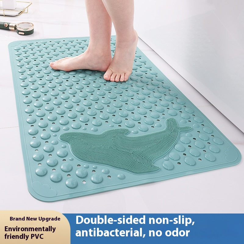 Non-slip Bathroom Floor Mat with Suction Cups - Waterproof and Drop Proof
