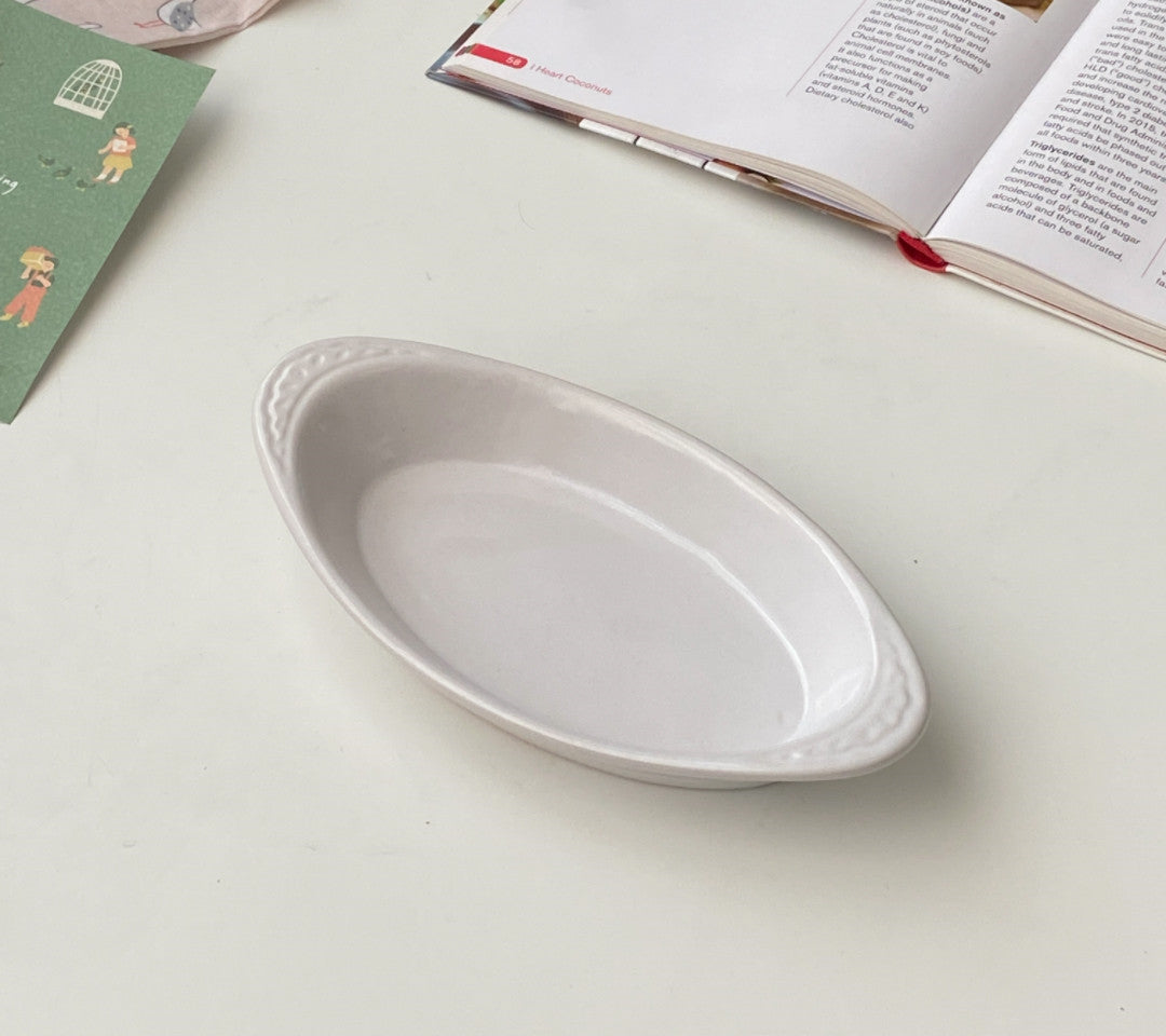 Ceramic Dinner Plate - Round Porcelain Tableware for Kitchen & Dining - Multiple Styles