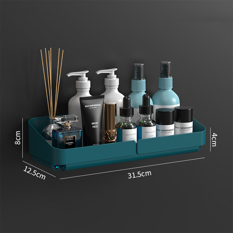 Punch-Free Wall-Mounted Bathroom Toilet Storage Shelf - Nordic Style