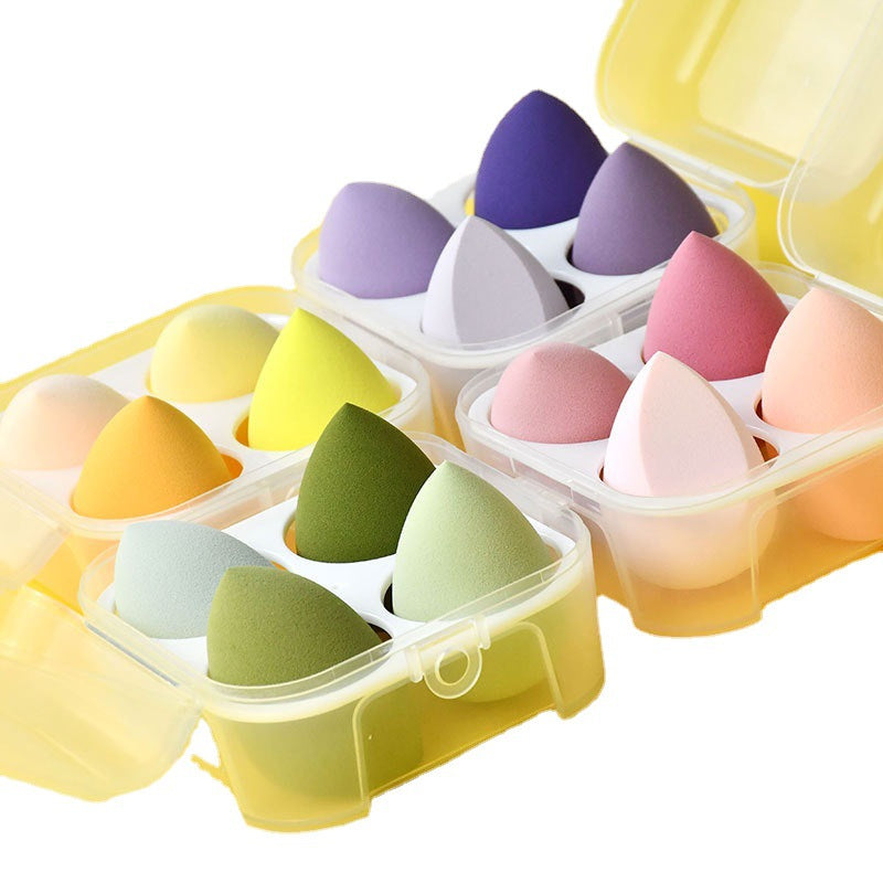 Hydrophilic Makeup Egg Sponges Set for Wet & Dry Application - 4 Pack