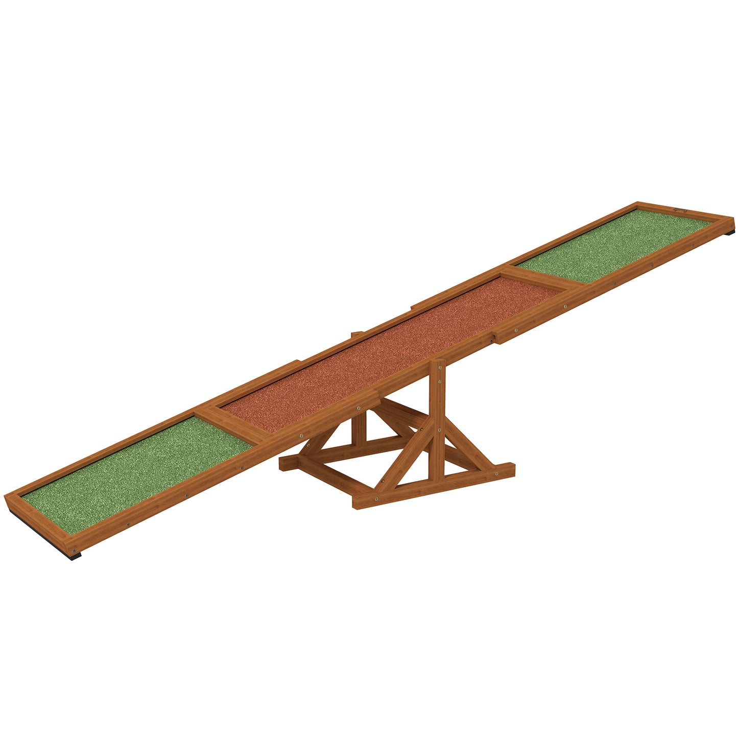 Dog Agility Seesaw - Wooden Pet Training Toy for Large Dogs, Weather Resistant