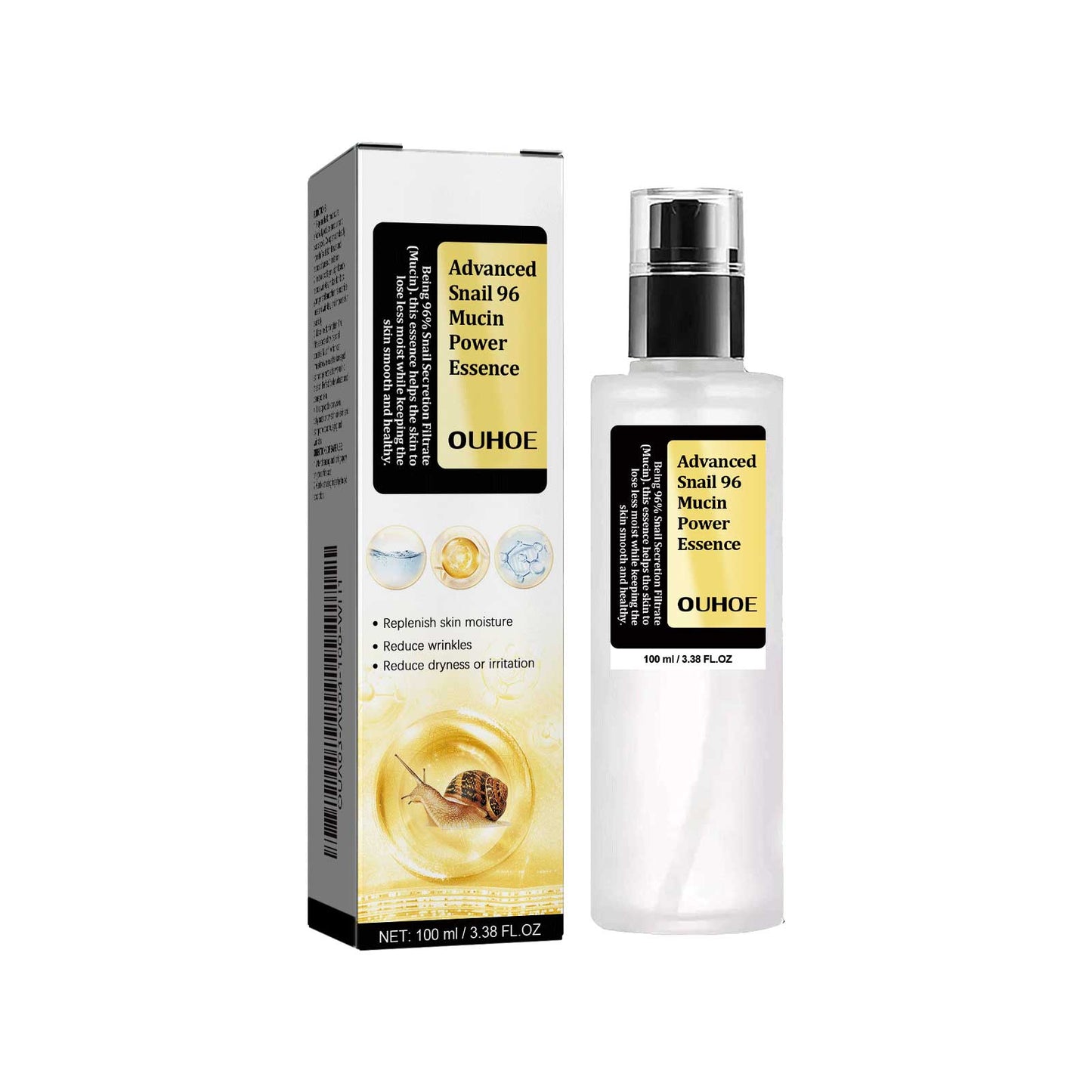 Snail Mucin 96 Collagen Power Essence - 100ml Facial Repair Serum
